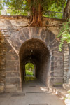 August 2013: Historischer Tunnel unter dem Stadtwall, Alter Botanischer Garten