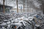 Januar 2014: Fahrradparkplatz am Bahnhof
