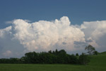 Aufziehende Gewitterwolken