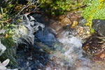 Kleine Eiszapfen am Bach, Mark Twain Weg, Riffelalp