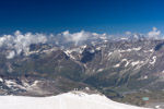 Testa Grigia, Ganz im Hintergrund der Mont Blanc