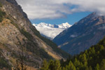 Mattertal, Blick von der Station Findelbach