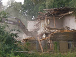 Abriss Herrenhaus Hammerstadt am 18.08.2010. Foto mit freundlicher Genehmigung von Tom Hermannek.